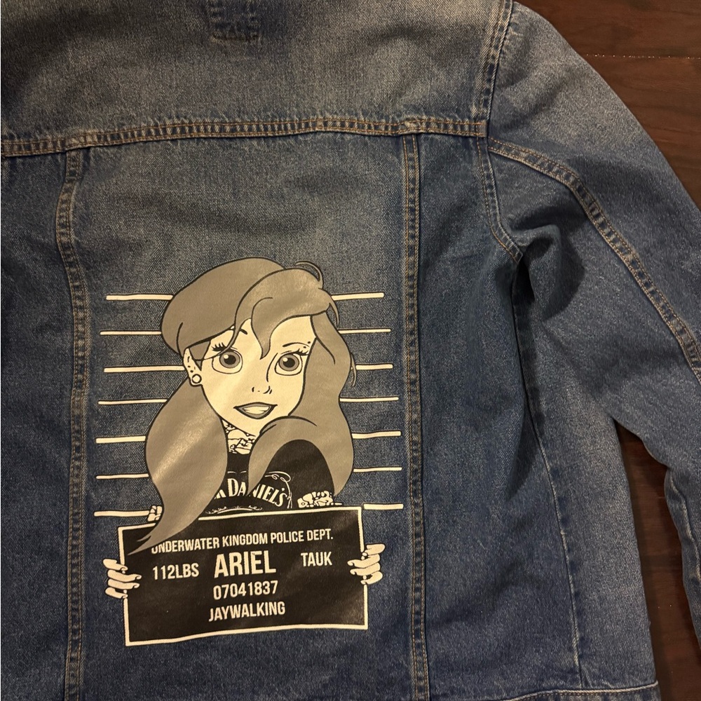 Vans Blue Denim Jacket with Ariel Graphic